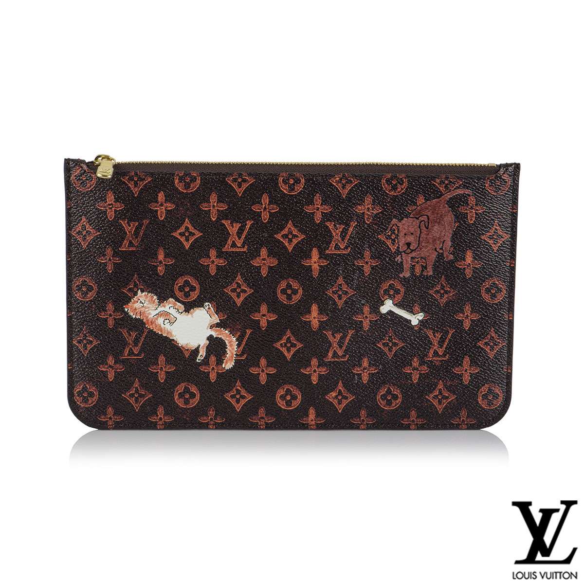 Louis+Vuitton+Neverfull+Catogram+Grace+Tote+MM+Brown+Canvas%2FLeather for  sale online